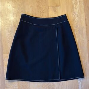 ANNEX | A-line Wool Wrap Skirt